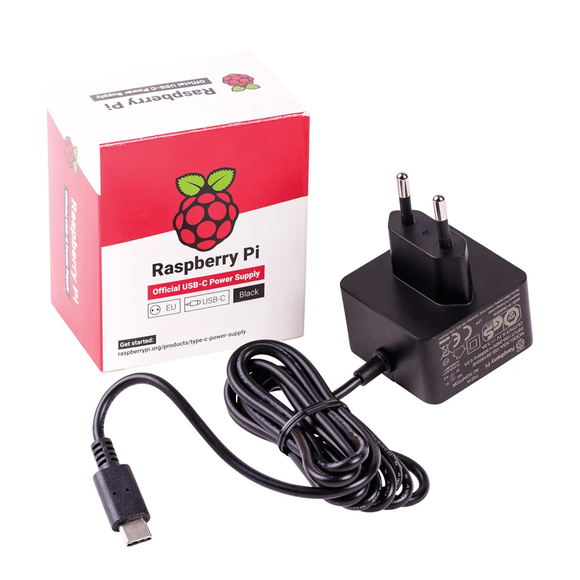 Fuente de poder para Raspberry Pi 4 USB tipo C 5V 3A (Original)